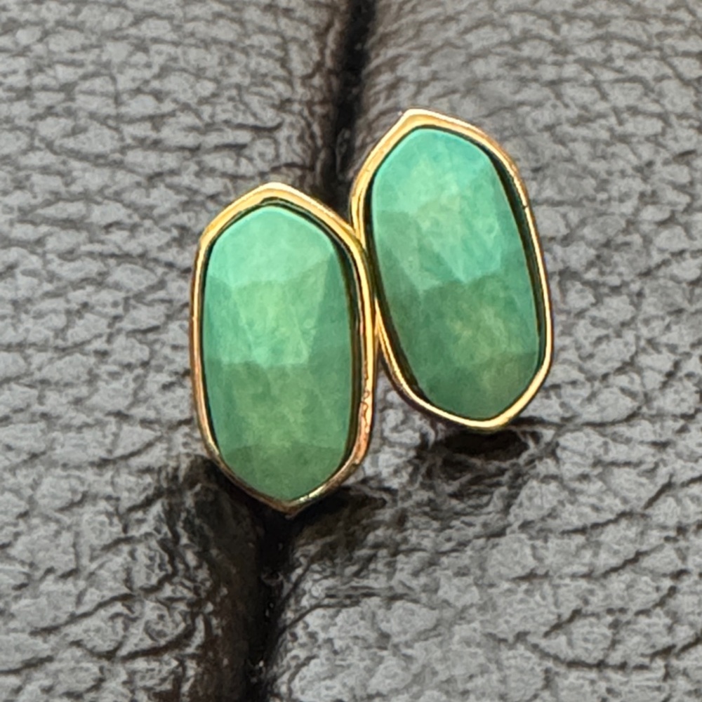 Elegant Turquoise and Gold Earrings